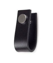 Lådhandtag Svea Läder Svart Habo